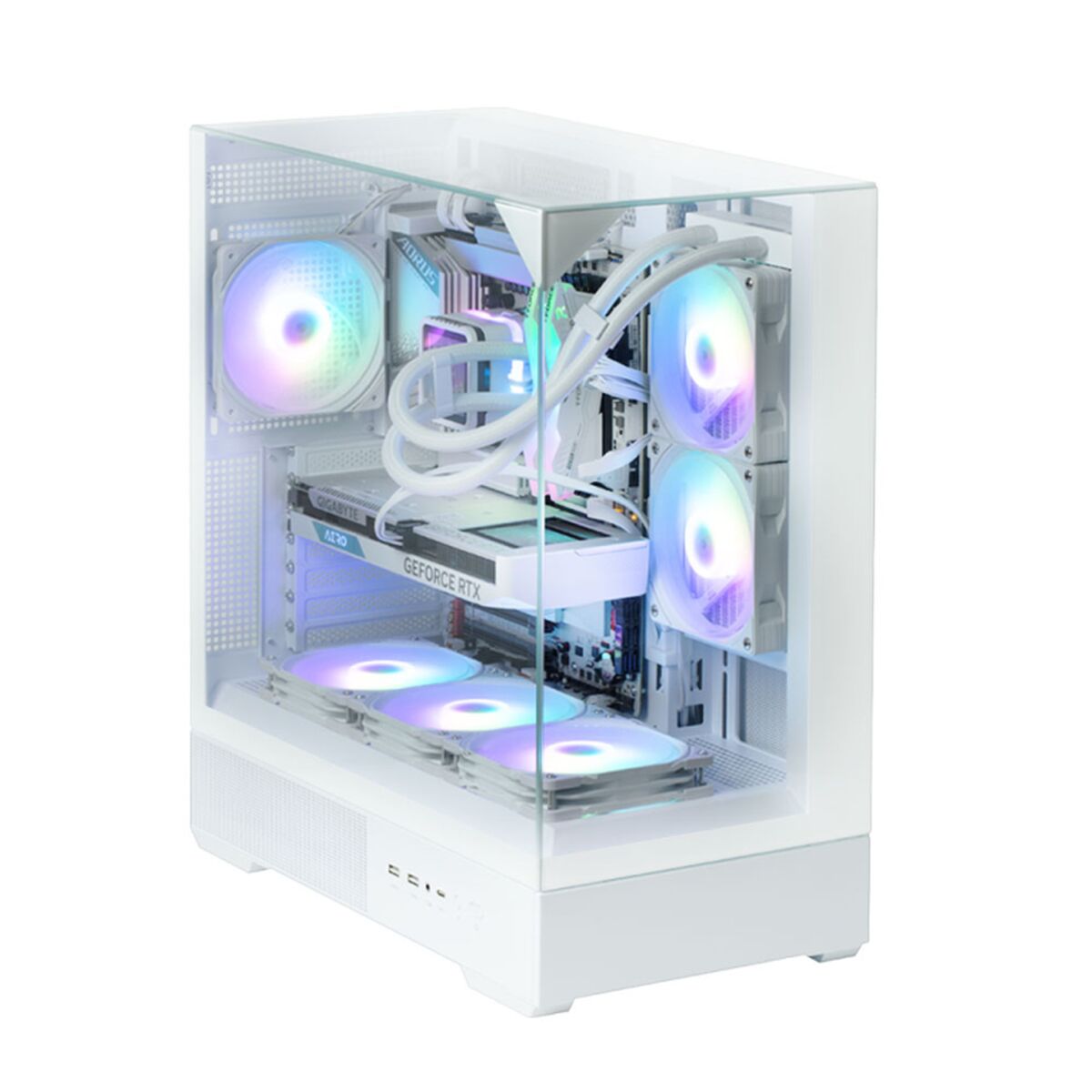 Caja Semitorre ATX Zalman P40 PRISM WHITE Blanco