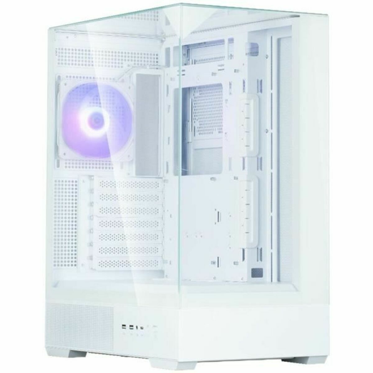 Caja Semitorre ATX Zalman P40 PRISM WHITE Blanco