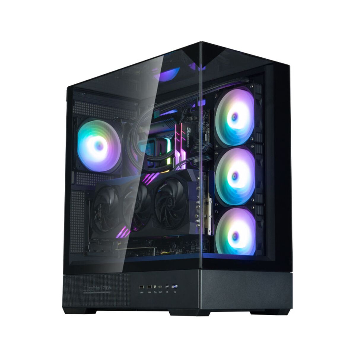 Caja Semitorre ATX Zalman P40 PRISM BLACK Negro