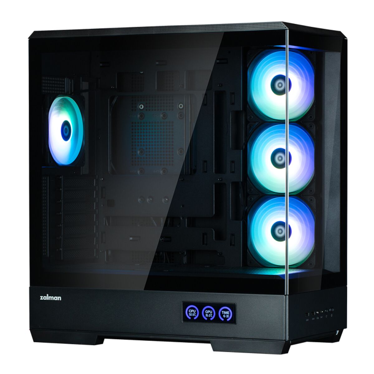 Caja Semitorre ATX Zalman P50 DS BLACK Negro