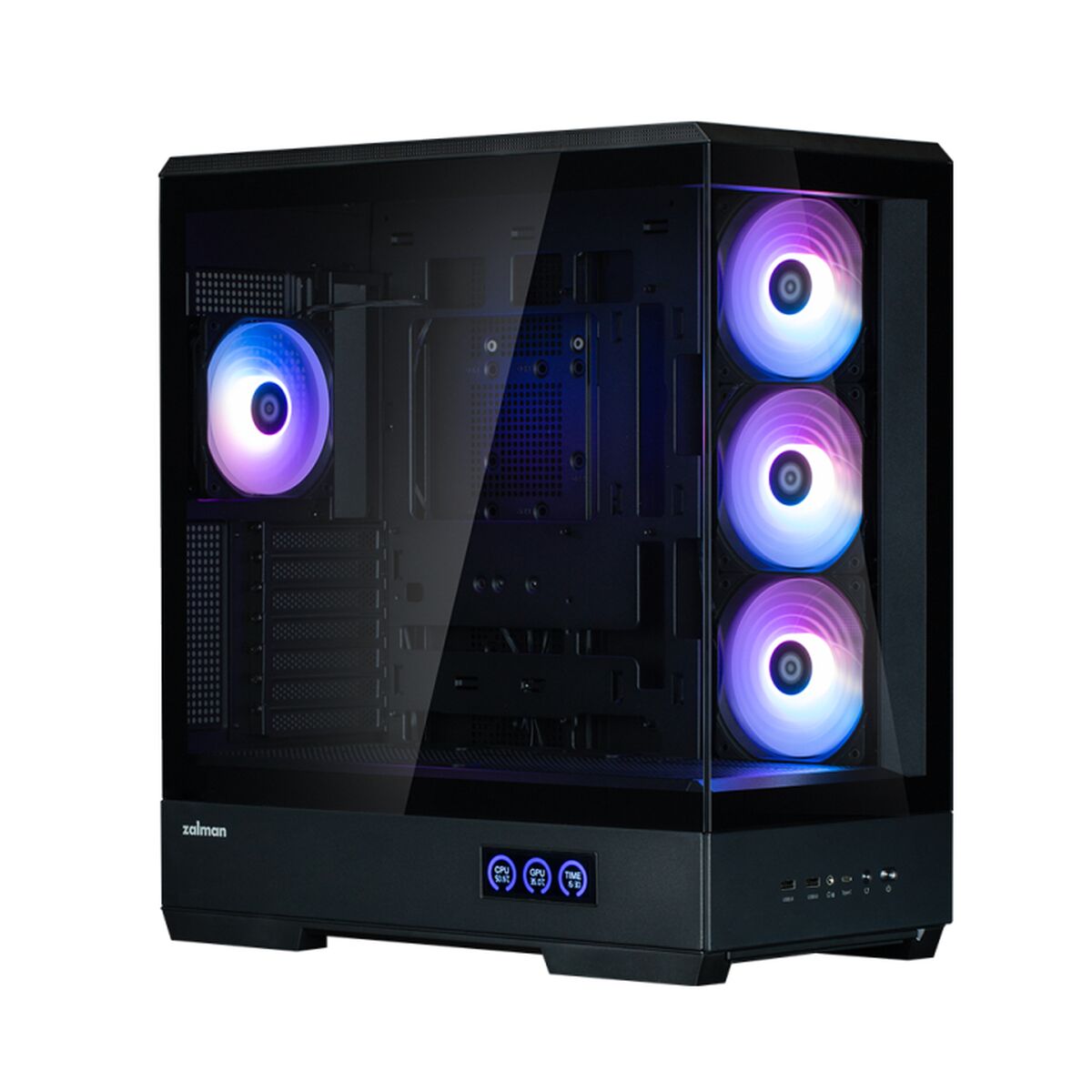 Caja Semitorre ATX Zalman P50 DS BLACK Negro