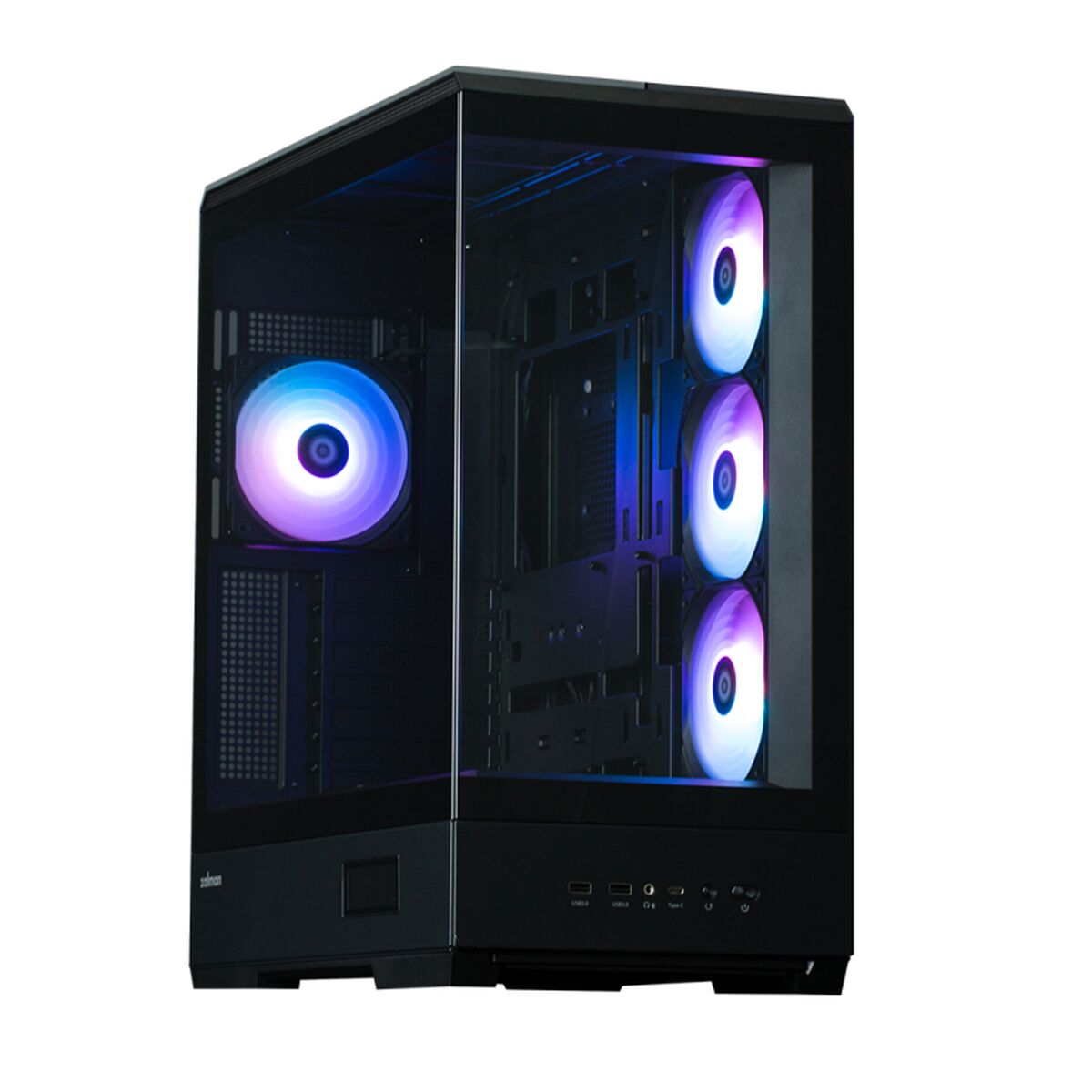 Caja Semitorre ATX Zalman P50 DS BLACK Negro