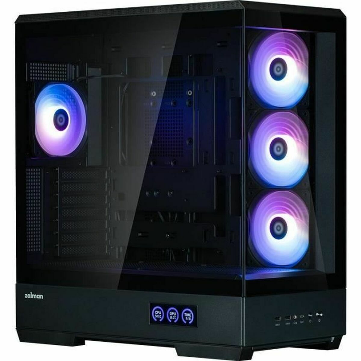 Caja Semitorre ATX Zalman P50 DS BLACK Negro