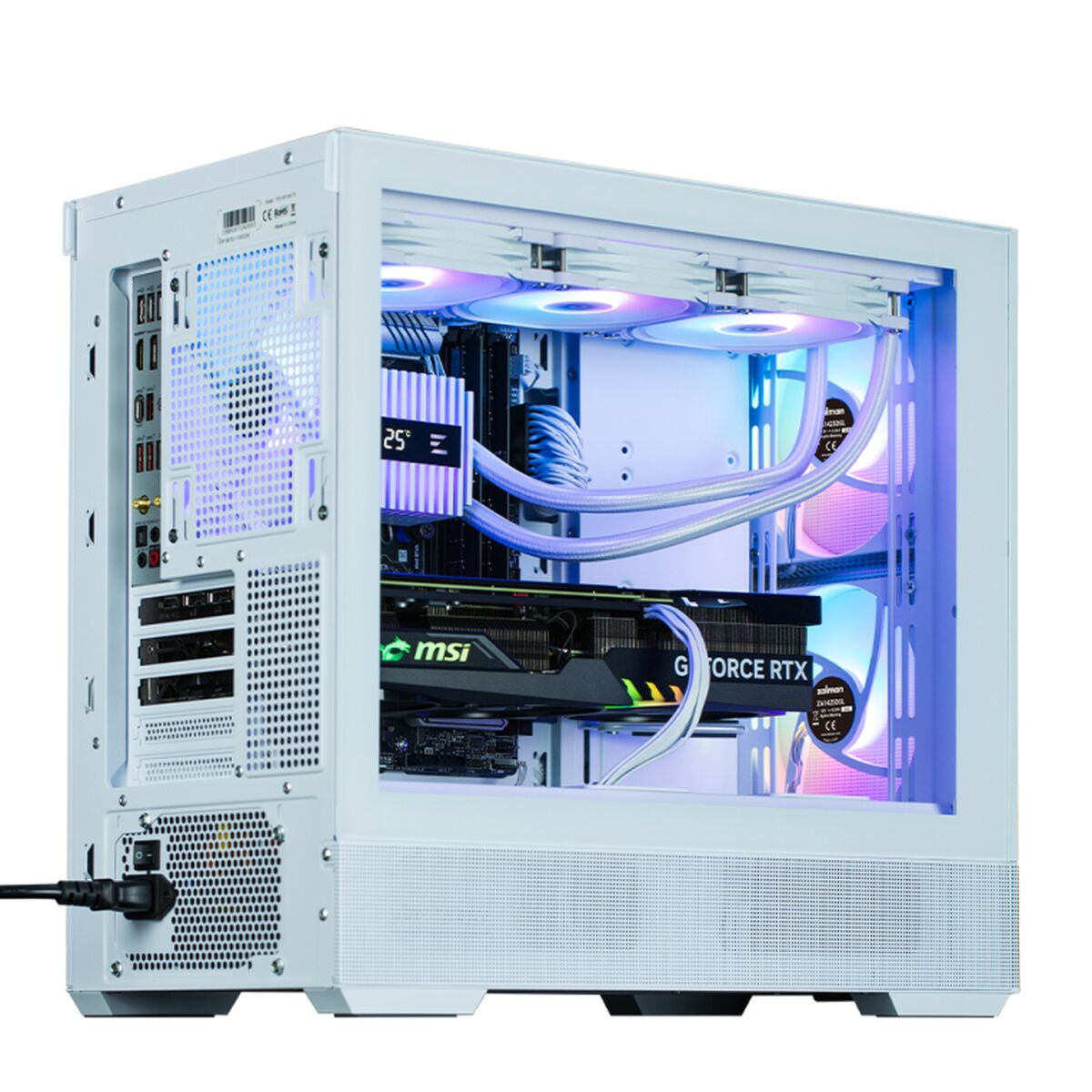 Caja Semitorre Micro ATX / Mini ITX / ATX Zalman P30 AIR WHITE Blanco