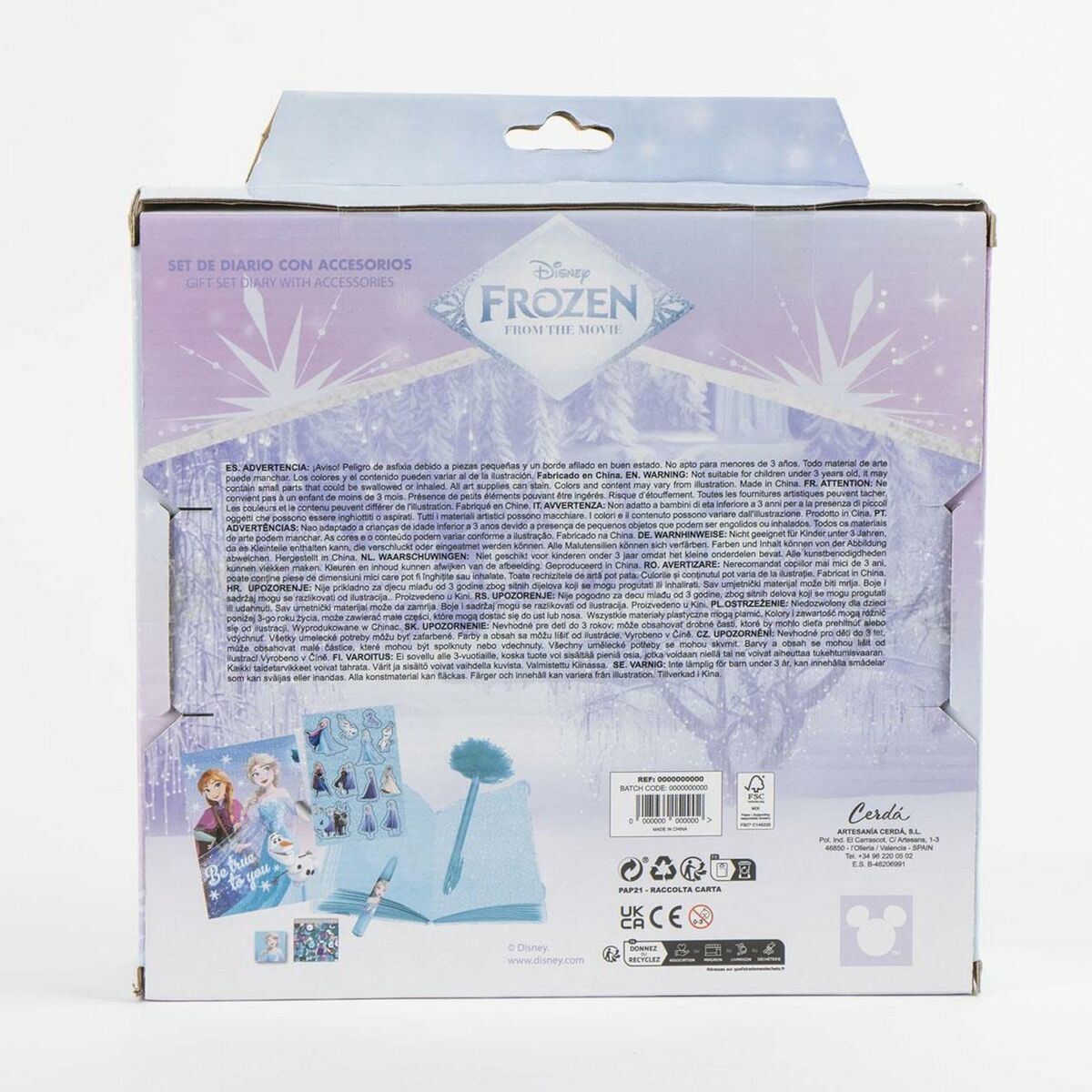 Set de Papelería Frozen Multicolor