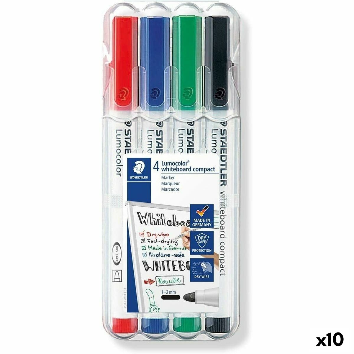 Set de Rotuladores Staedtler LUMOCOLOR 4 Piezas (10 Unidades)