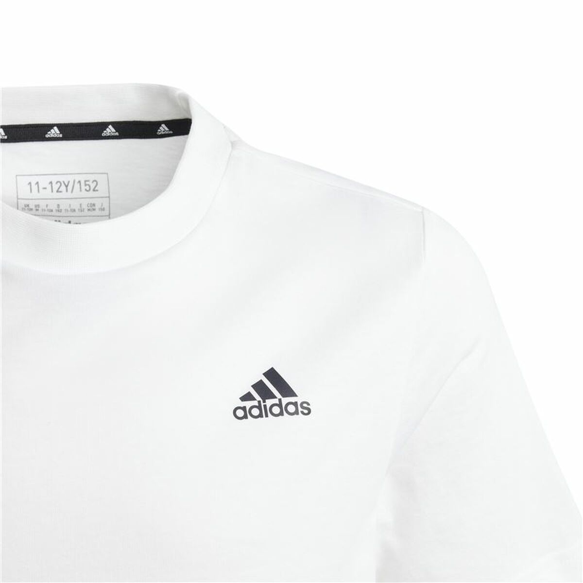 Camiseta de Manga Corta Infantil Adidas U Sl Blanco