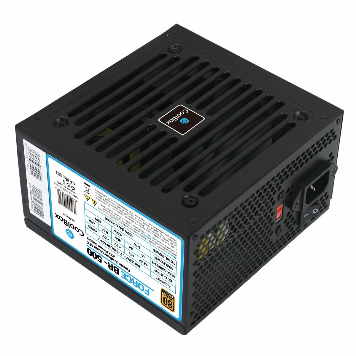 Fuente de Alimentación CoolBox Force BR-500 ATX 80 Plus Bronze 500 W