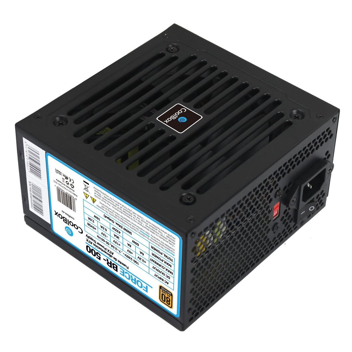 Fuente de Alimentación CoolBox Force BR-500 ATX 80 Plus Bronze 500 W