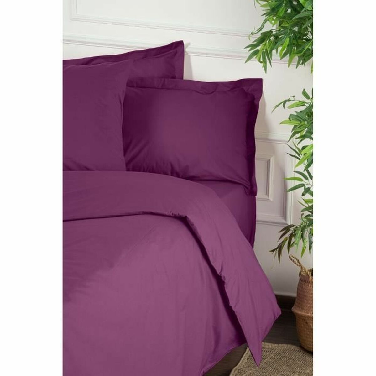 Juego de funda nórdica Morado Cama de 200 3 Piezas