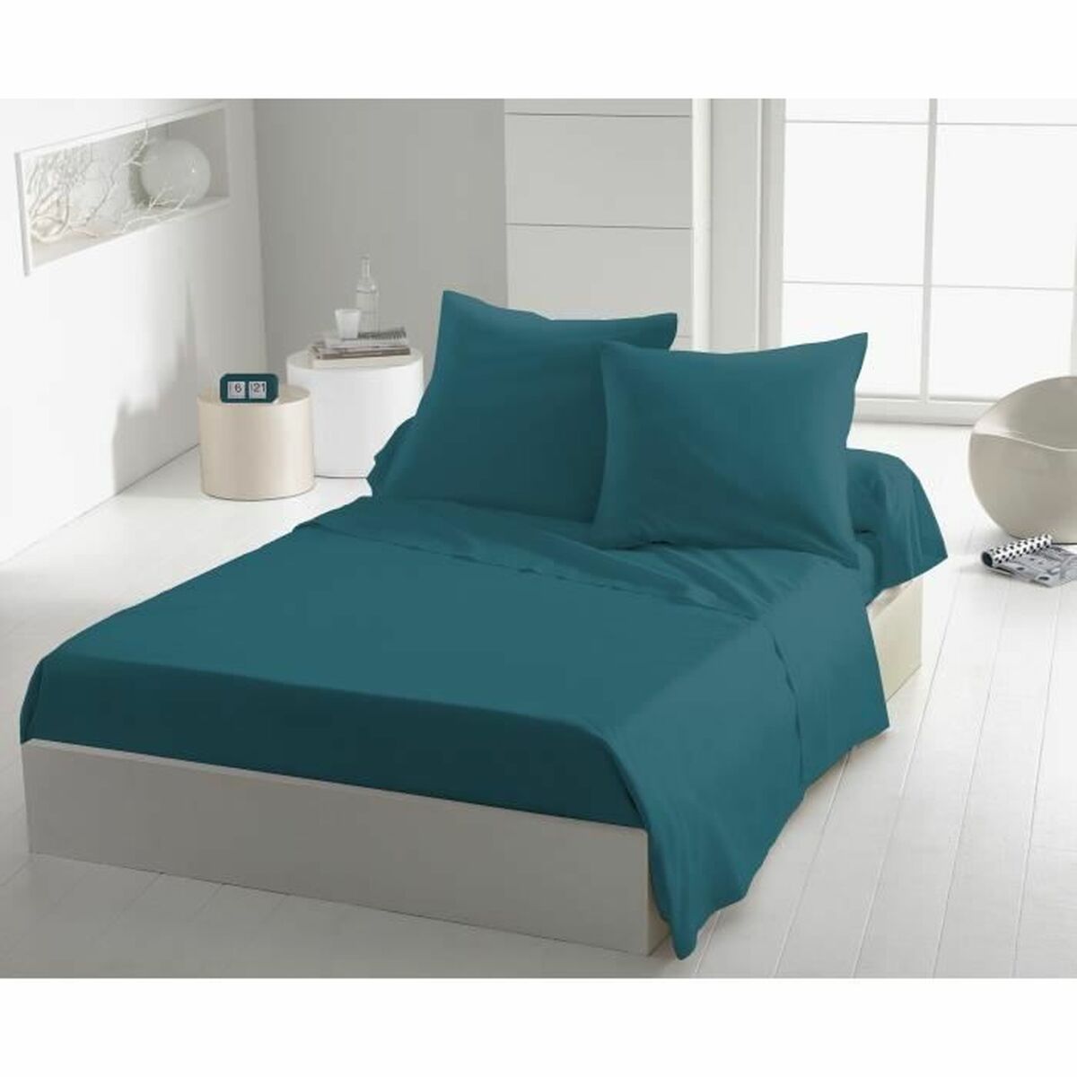 Funda de almohada HOME LINGE PASSION 63 x 63 cm Azul 2 Piezas (2 Unidades)