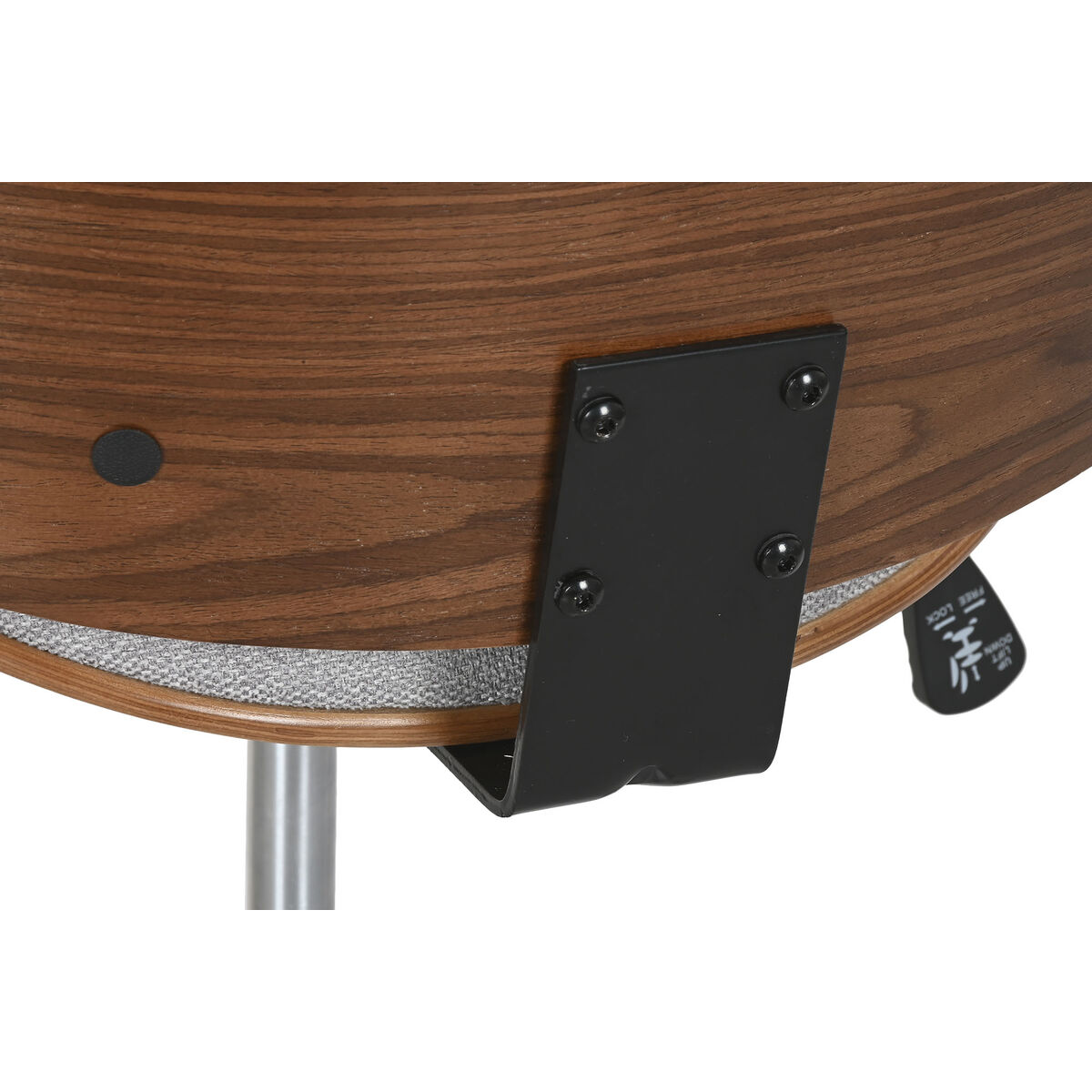 Silla de Oficina Home ESPRIT Marrón Gris Plateado