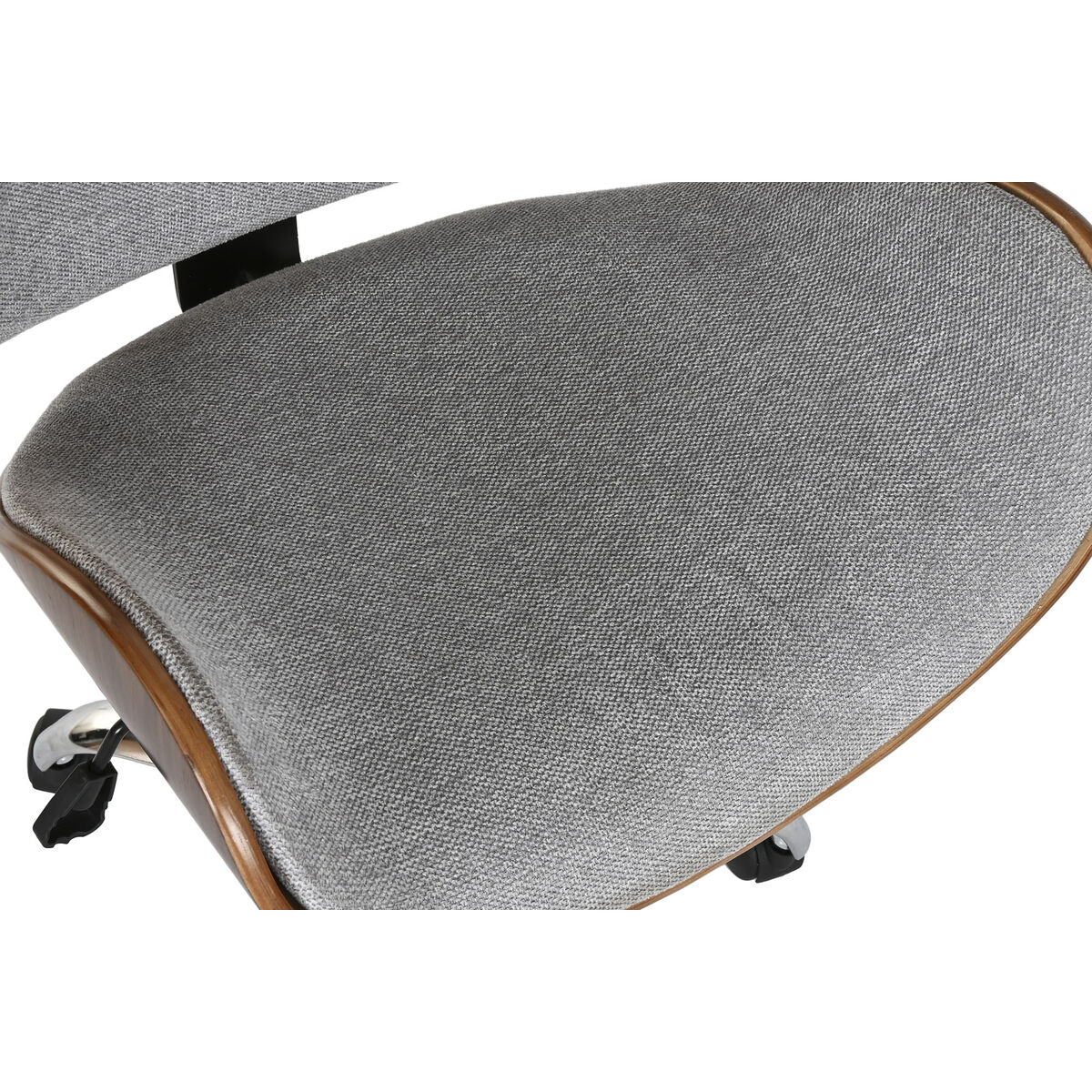 Silla de Oficina Home ESPRIT Marrón Gris Plateado