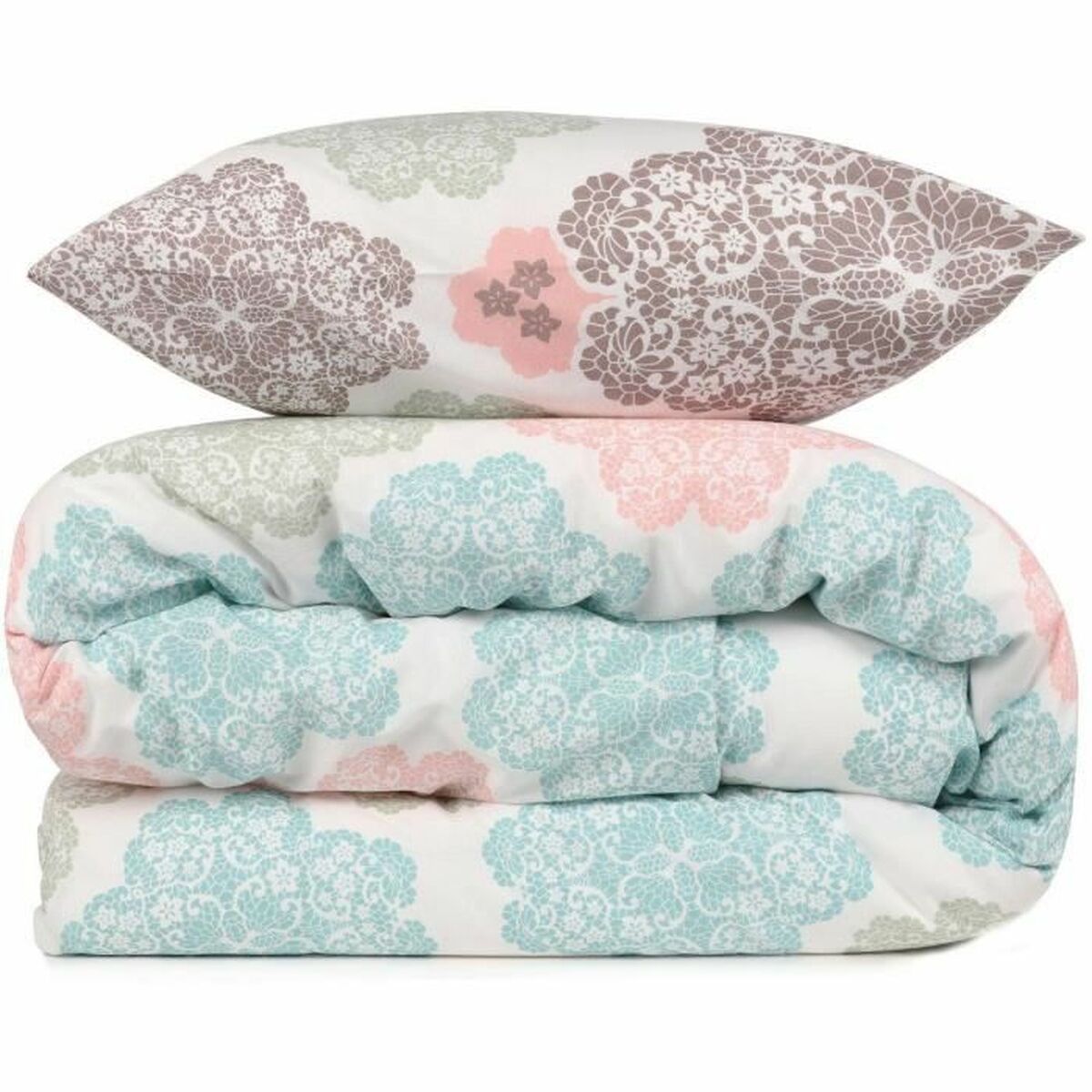 Juego de funda nórdica Turquesa Cama de 200 3 Piezas