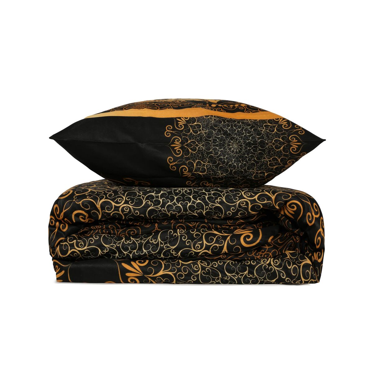 Juego de funda nórdica Negro Cama de 200 3 Piezas