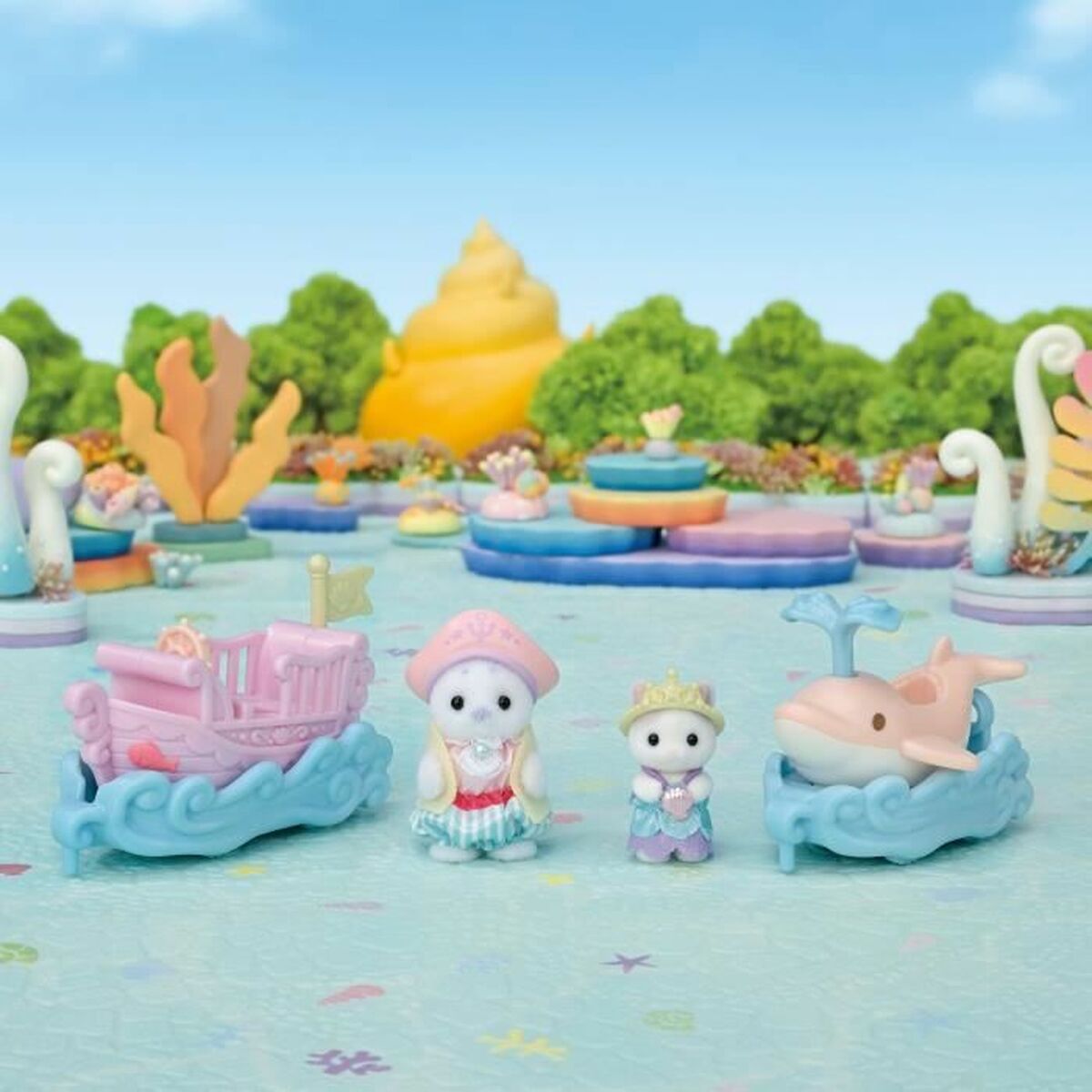 Playset Sylvanian Families Amusement Park Ride - Ride the Waves Multicolor