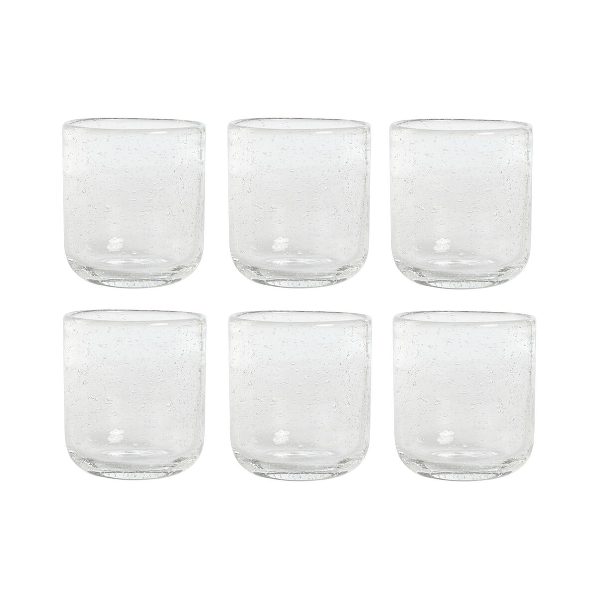 Set de Vasos Home ESPRIT Transparente Cristal 320 ml (6 Unidades)