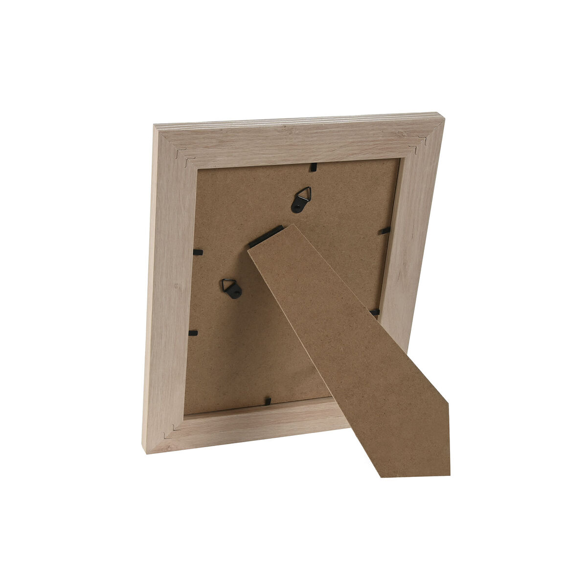 Marco de Fotos Home ESPRIT Marrón Beige Terciopelo Cristal Moderno (4 Unidades)