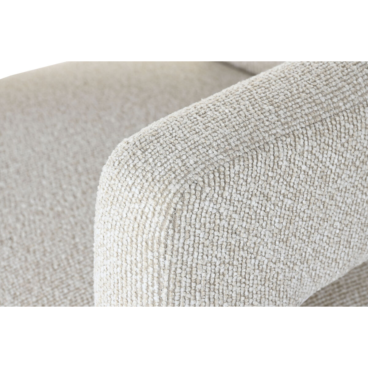 Butaca Home ESPRIT Blanco Poliéster Madera 67 X 61,5 X 67,5 CM