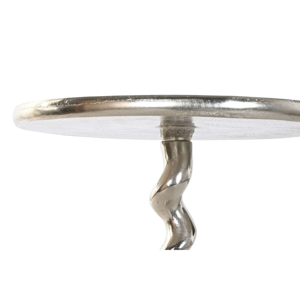 Mesa auxiliar Home ESPRIT Plateado 35 x 35 x 61 cm