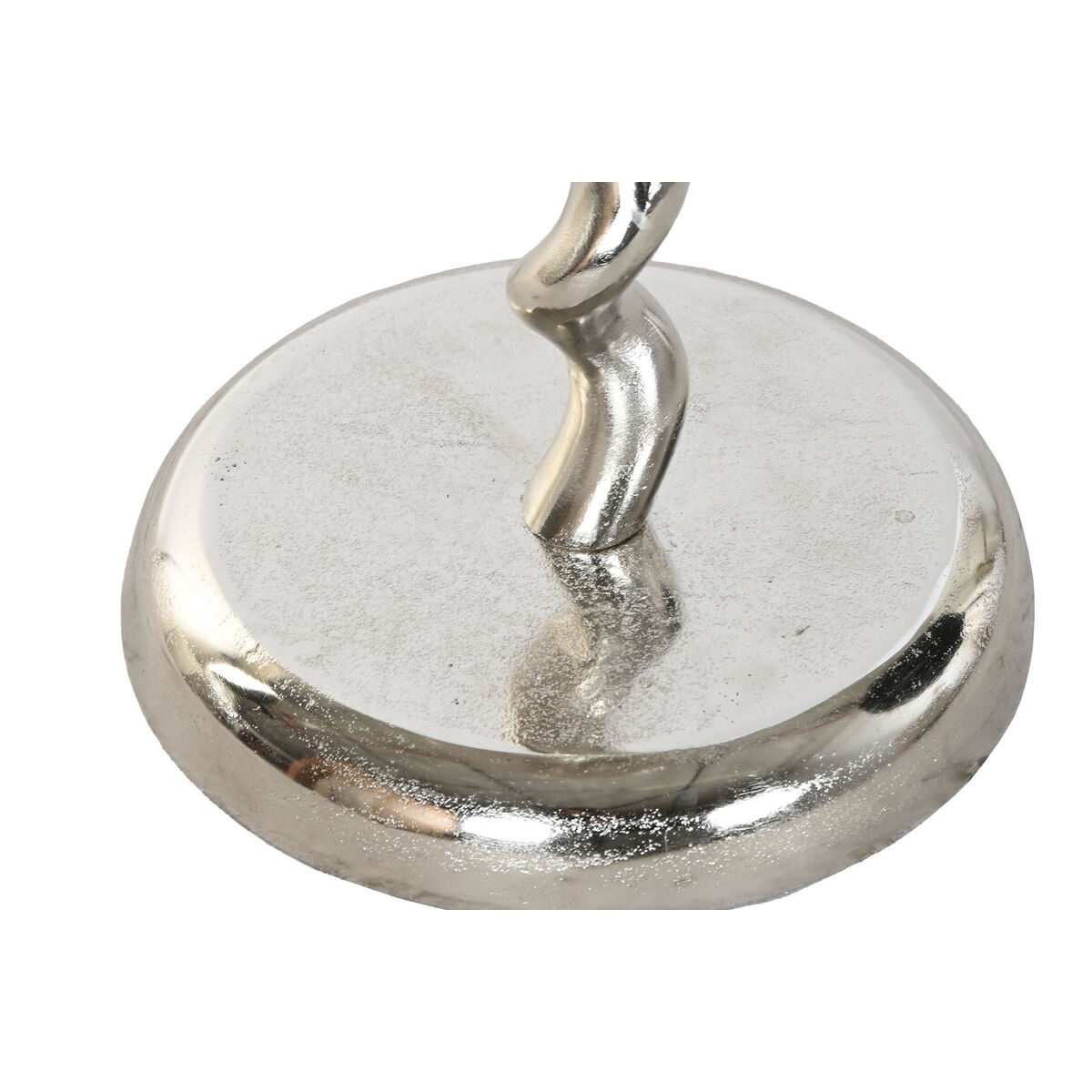 Mesa auxiliar Home ESPRIT Plateado 35 x 35 x 61 cm