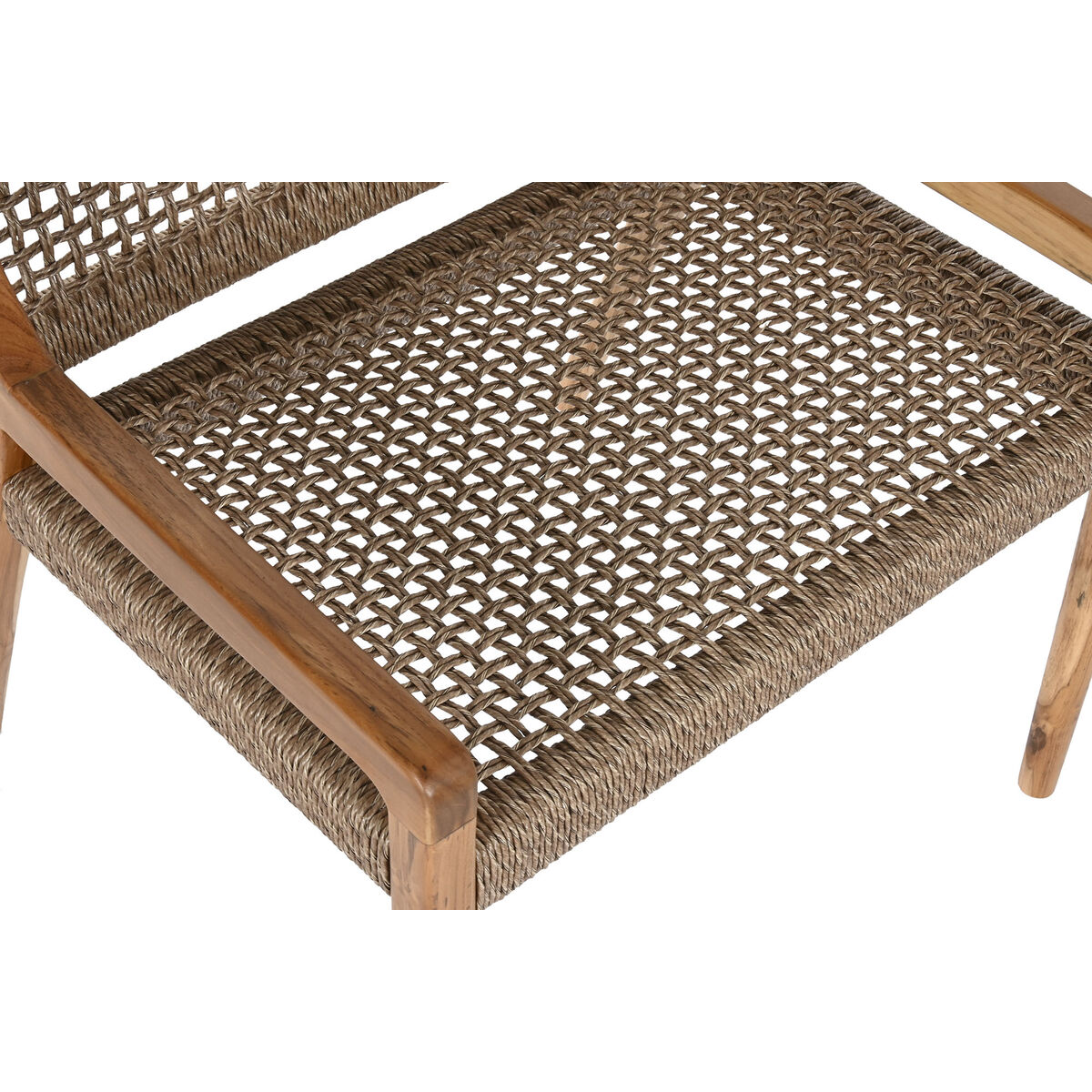 Butaca Home ESPRIT Marrón Teca Fibra sintética 65 X 62 X 72 CM