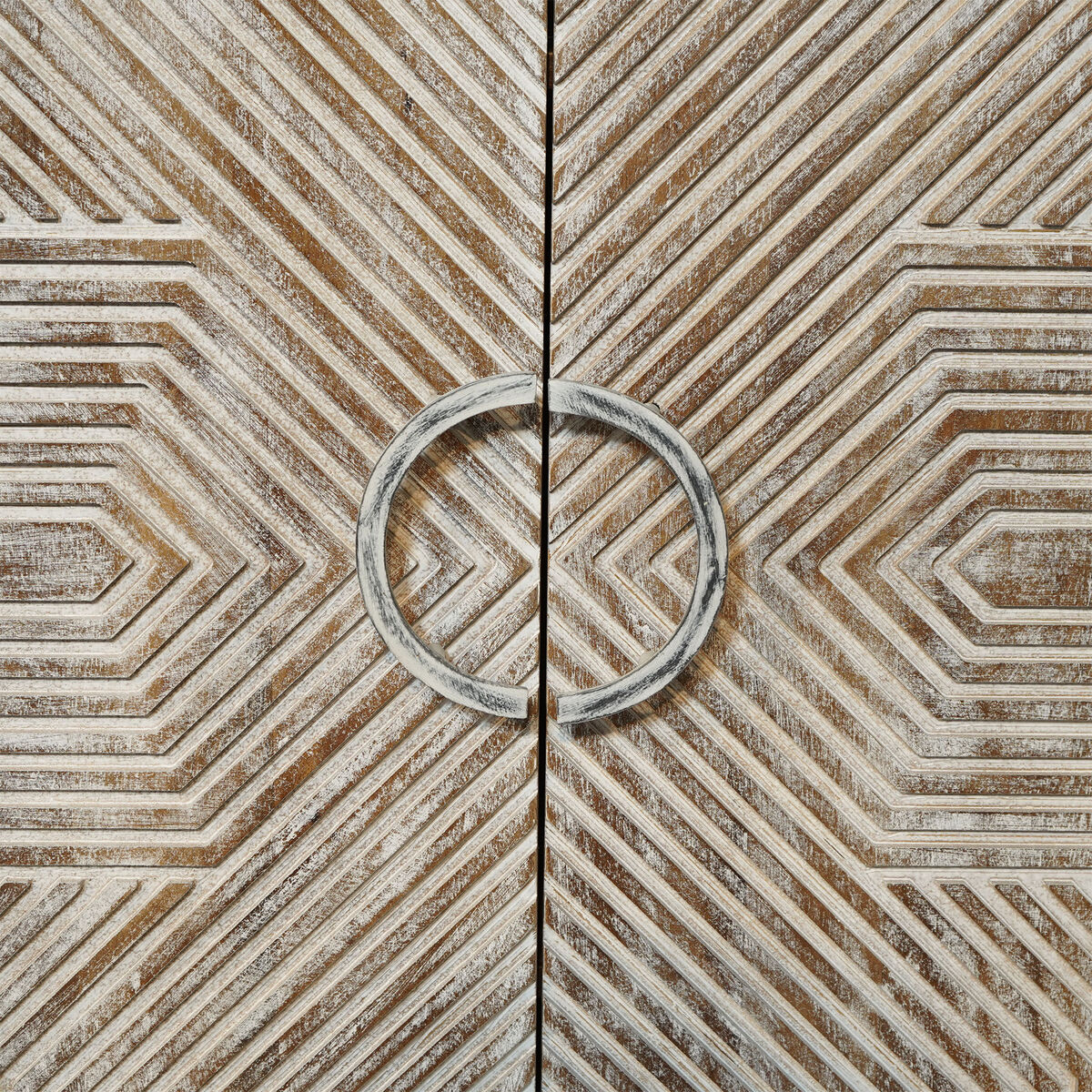 Armario Home ESPRIT Blanco Madera de mango 85 x 38 x 134 cm