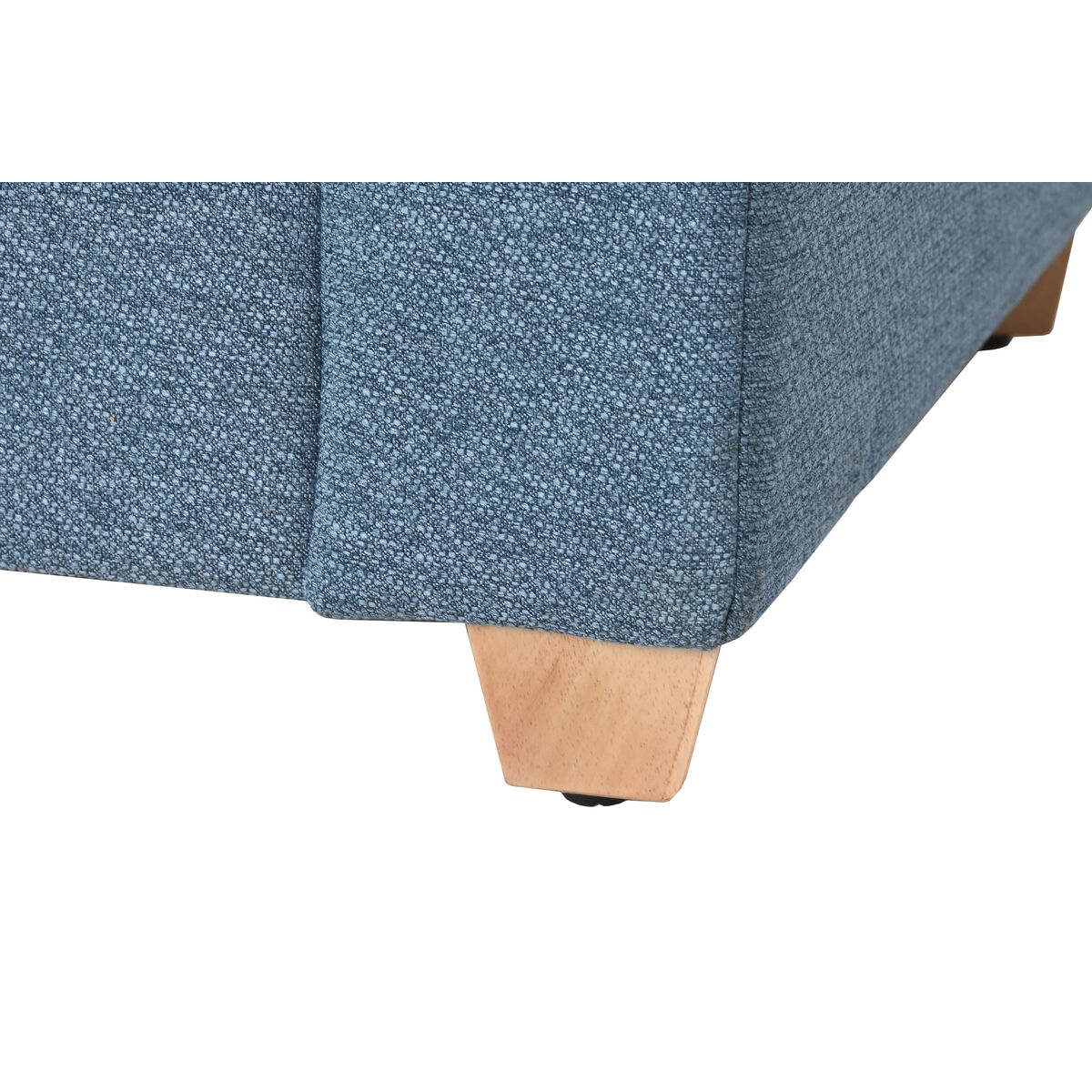 Banqueta Home ESPRIT Azul Poliéster Madera 120 X 50 X 42 CM