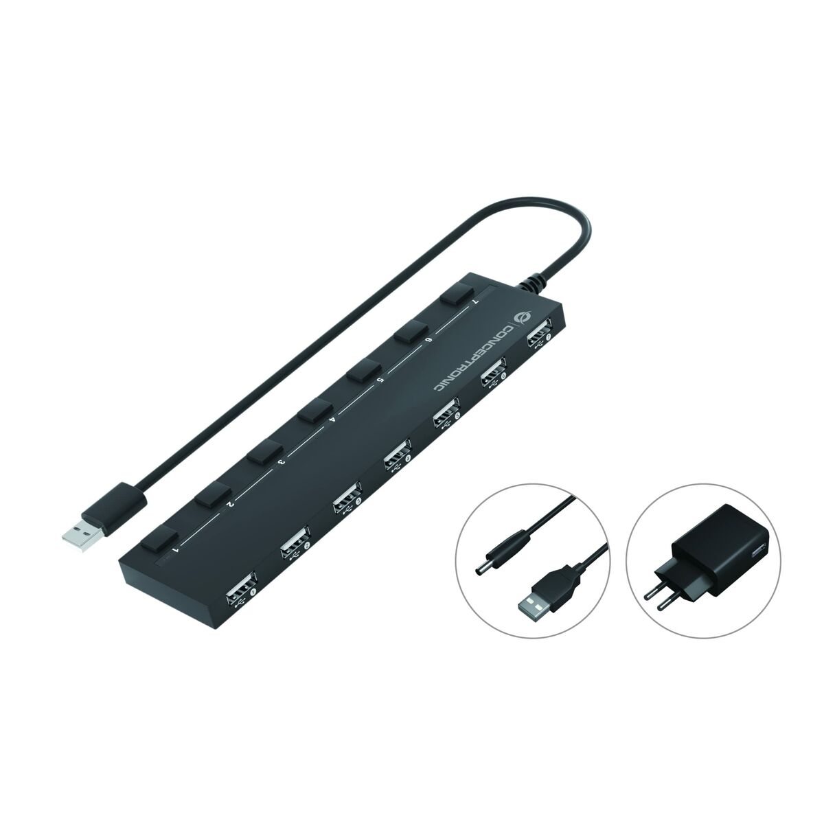 Cable USB Conceptronic 110516807101 Negro
