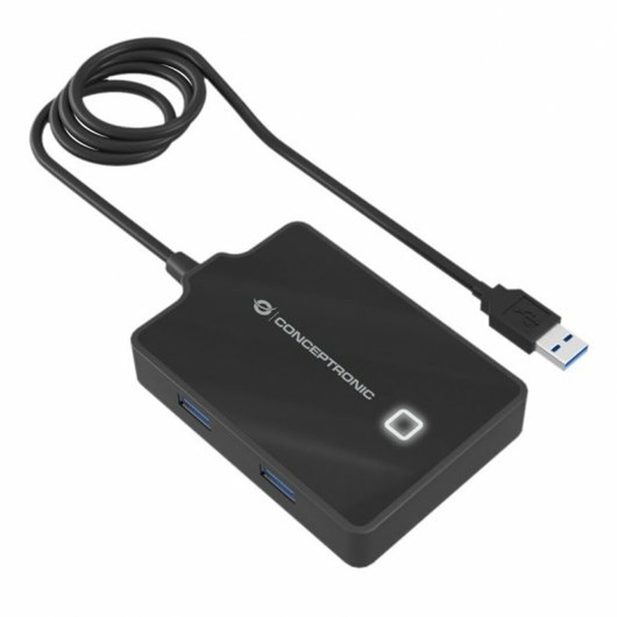 Hub USB Conceptronic 110517107101 Negro 90 cm (1 unidad)