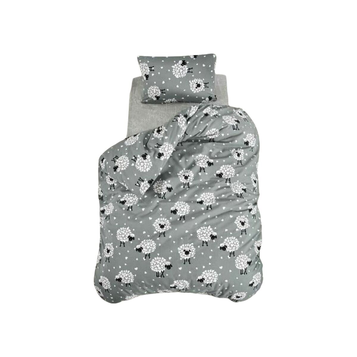 Juego de funda nórdica Gris Cama de 200 3 Piezas