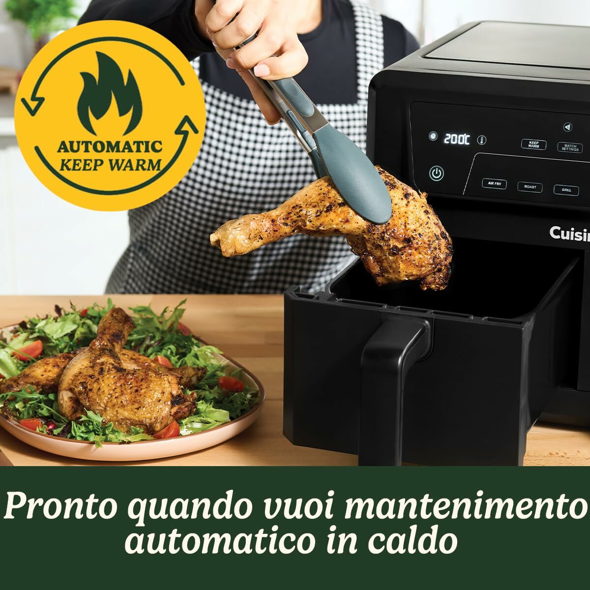 Freidora de Aire Cuisinart Negro 2400 W