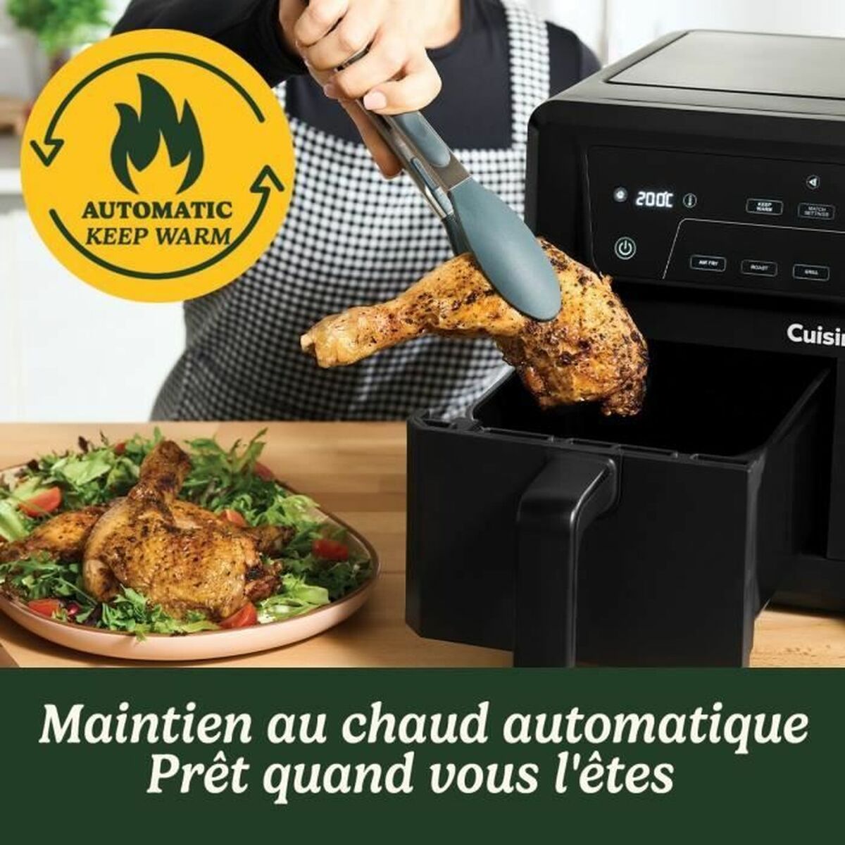 Freidora de Aire Cuisinart Negro 2400 W