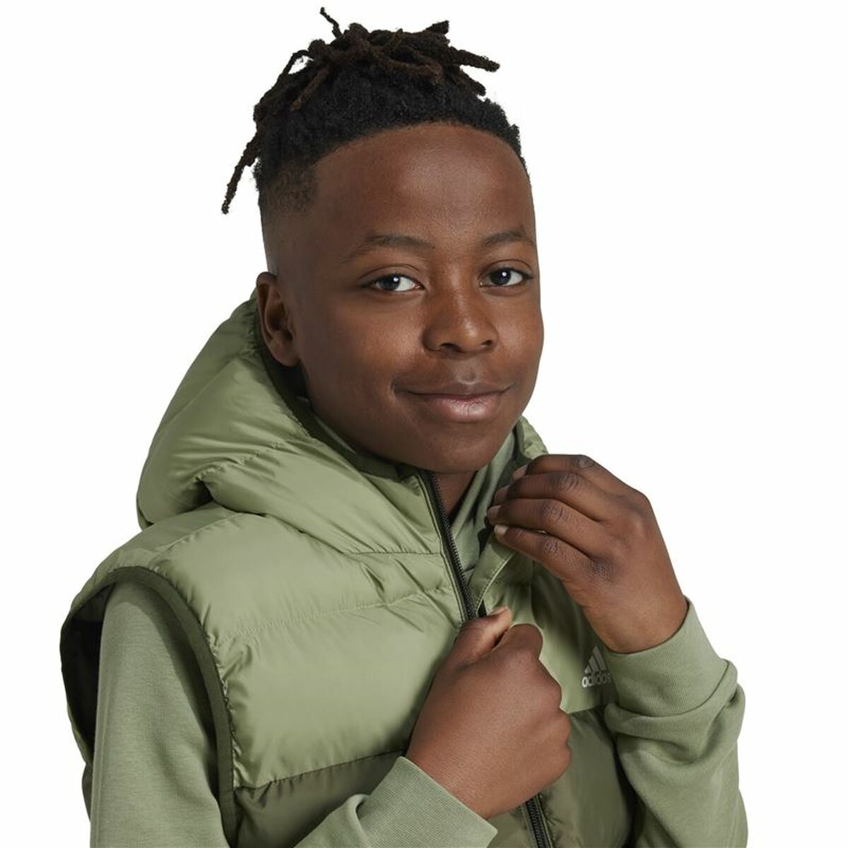 Chaleco Deportivo Unisex Adidas Synthetic Down Verde