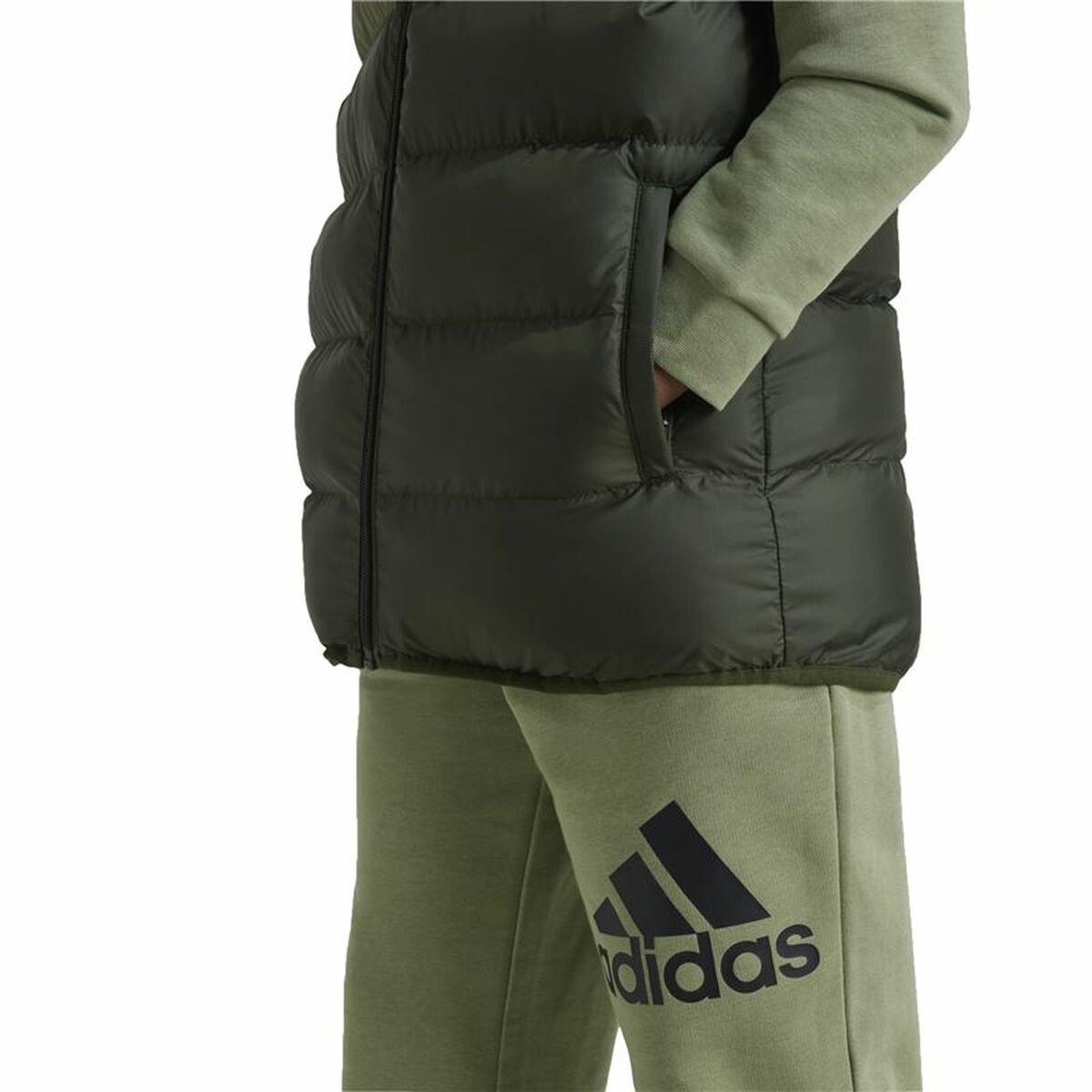 Chaleco Deportivo Unisex Adidas Synthetic Down Verde