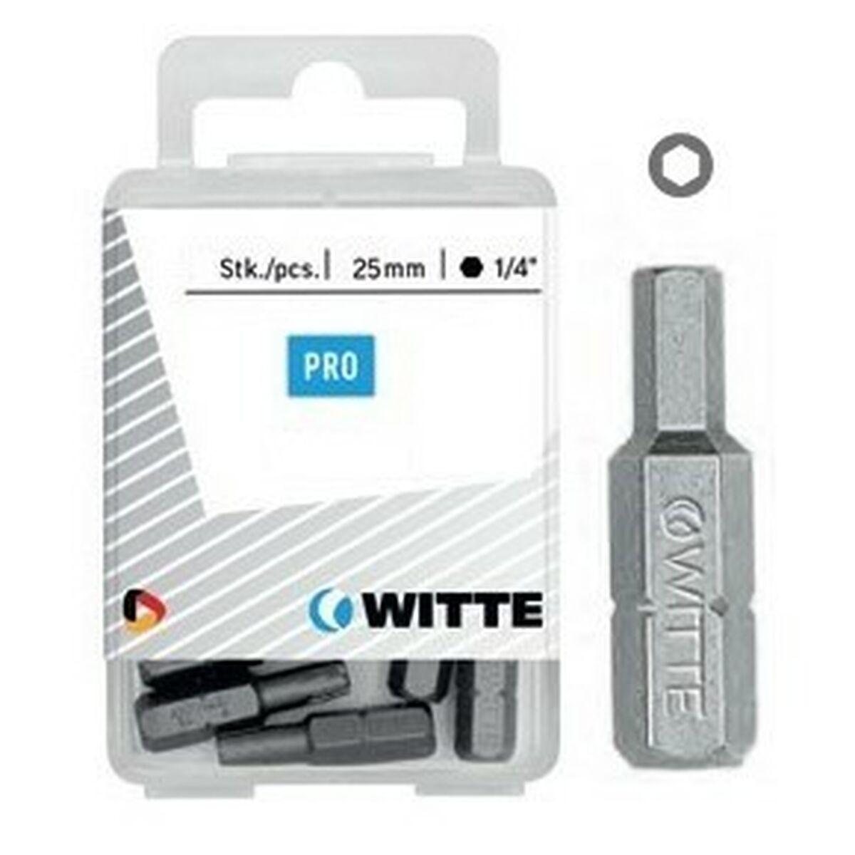 Juego de puntas WITTE Hex Hexagonal 10 Unidades