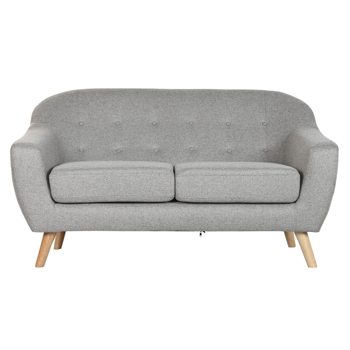 Sofá Home ESPRIT Gris Crema Natural Scandi 146 x 84 x 82 cm