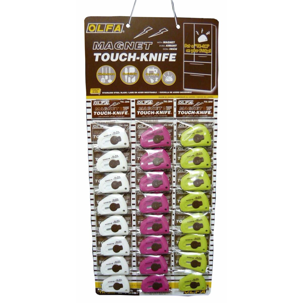 Cúter Olfa Acero Inoxidable Magnético (24 Unidades)