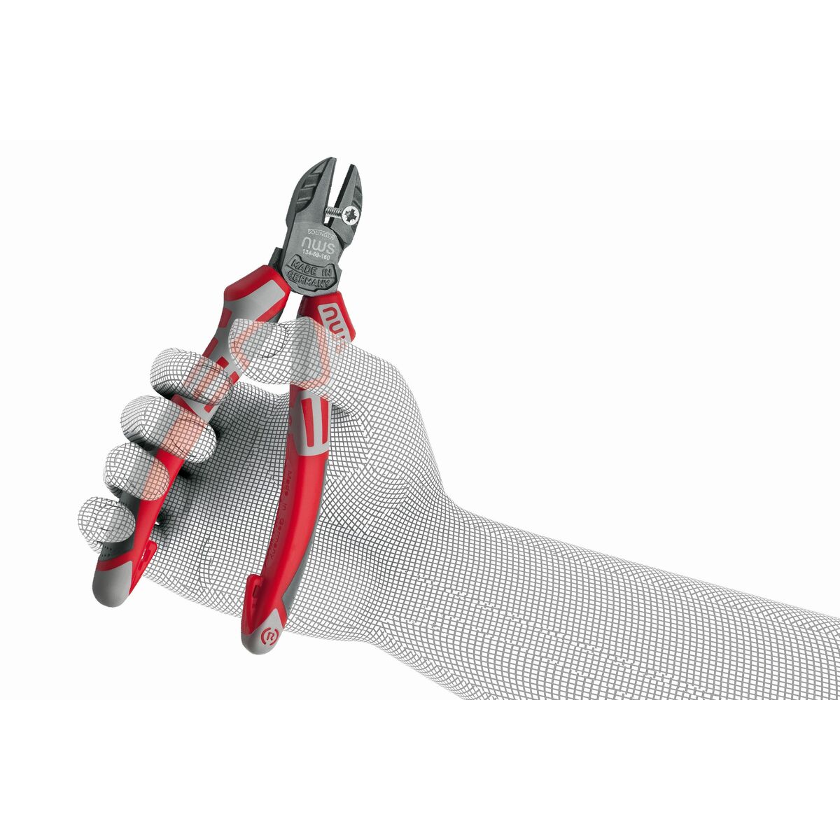 Alicates de corte diagonal NWS Serie 69 2 mm 6 mm 11 mm 3,5 mm 16 cm