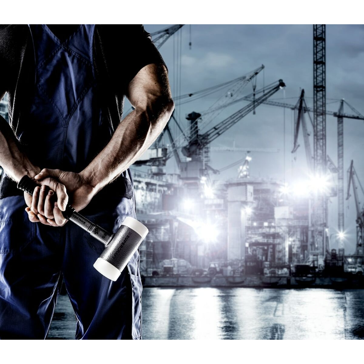 Maza de Goma Halder Supercraft 75 mm Anti rebote