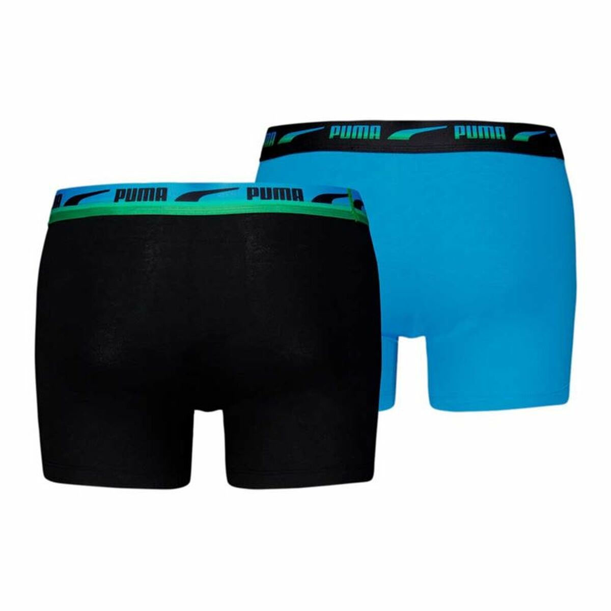 Bóxer de Hombre Puma Gradient Waistband 2P Azul Negro 2 Unidades
