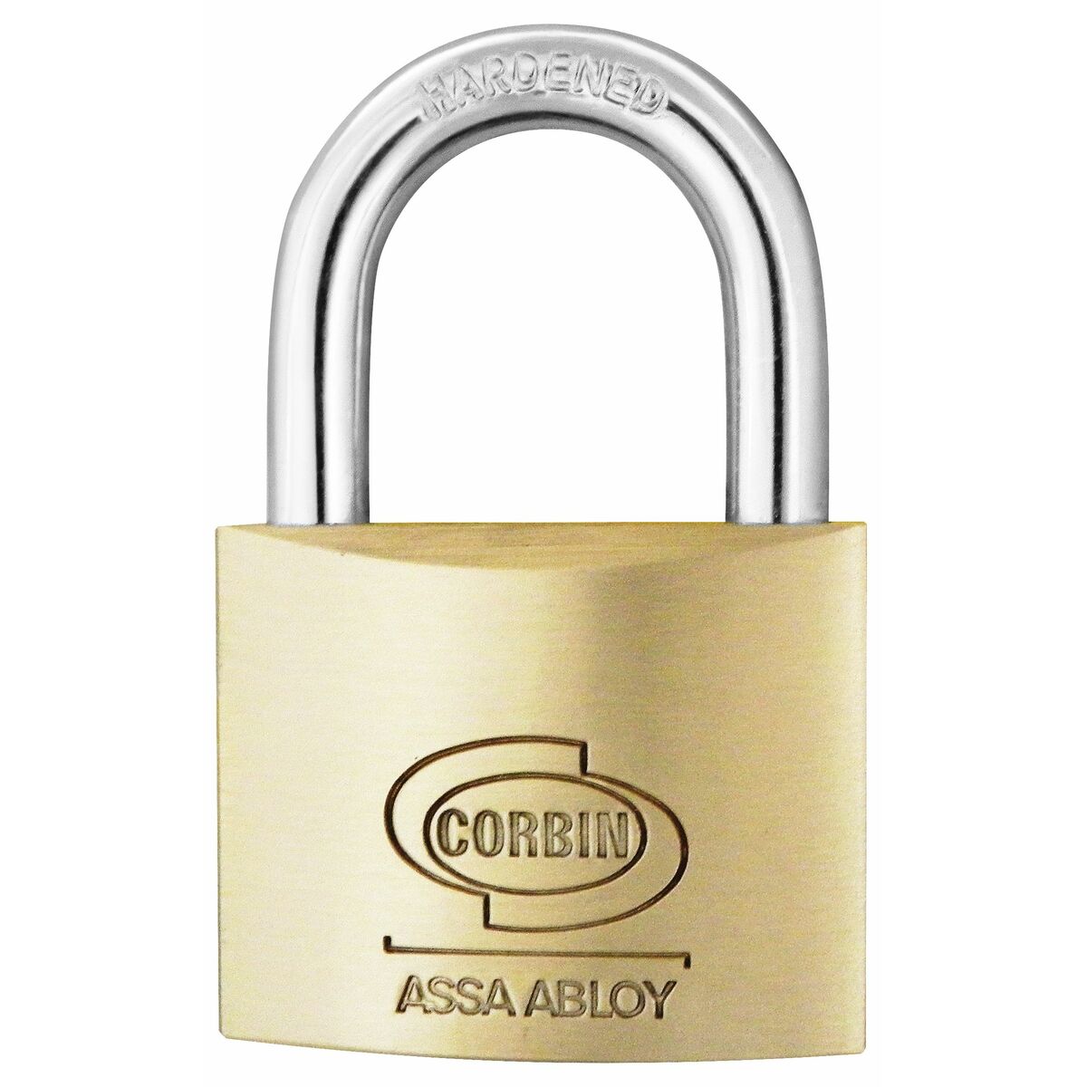 Candado de llave CORBIN Arco 50 mm Latón Acero
