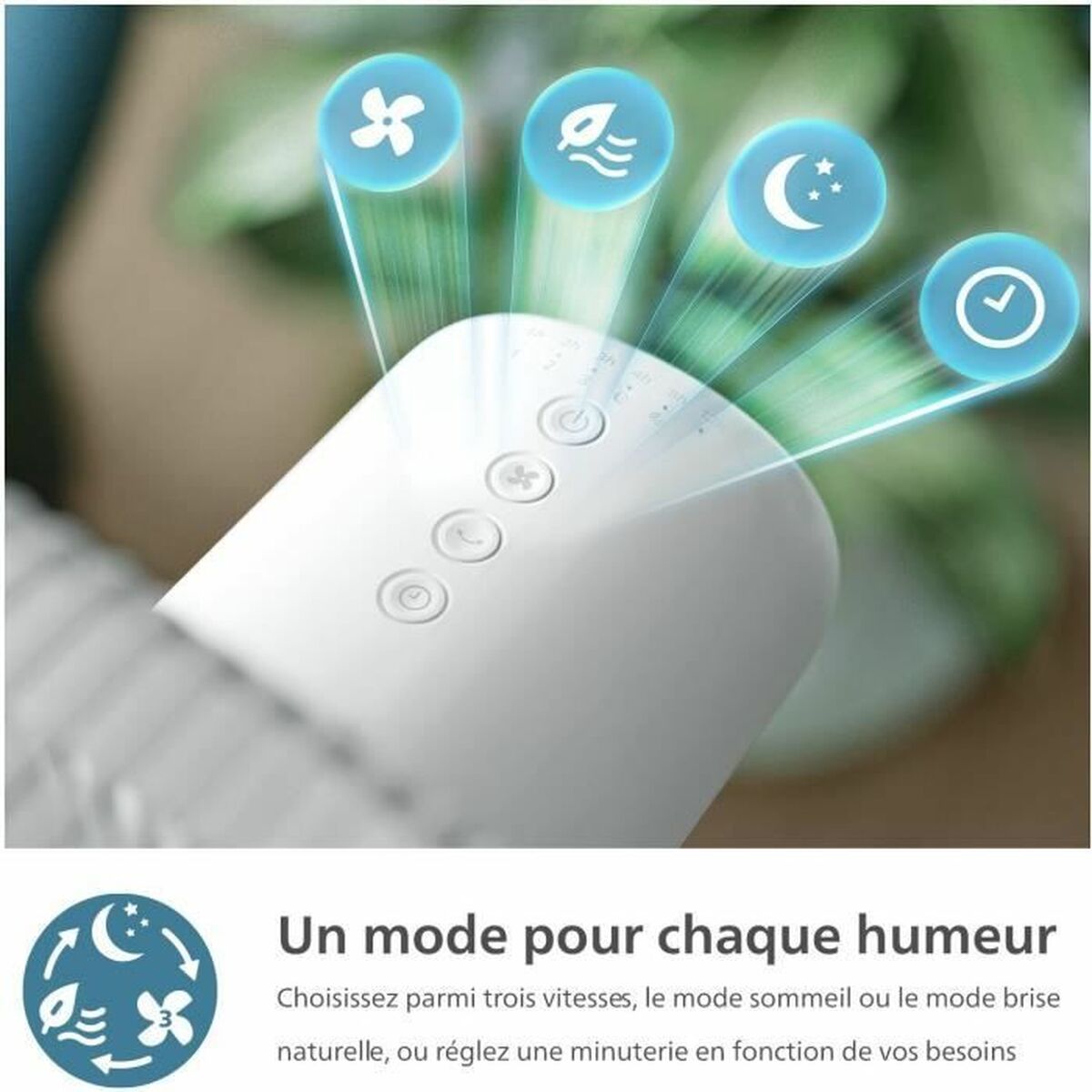 Ventilador de Pie Philips CX2550/00 Blanco 50 W