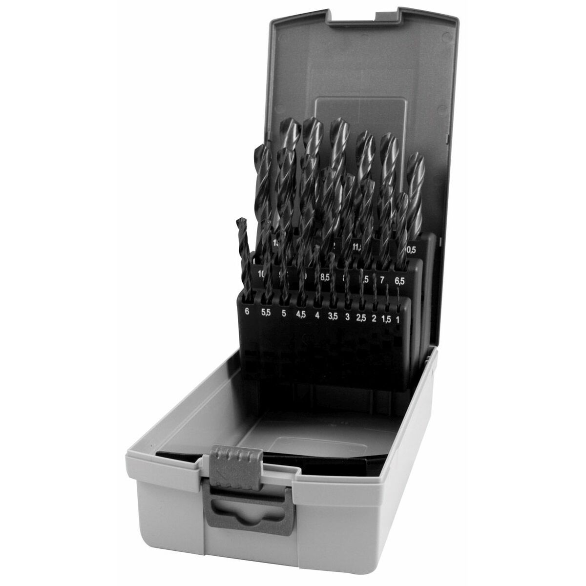 Set de brocas RUKO Caja con Tapa DIN 338 Helicoidal 19 piezas