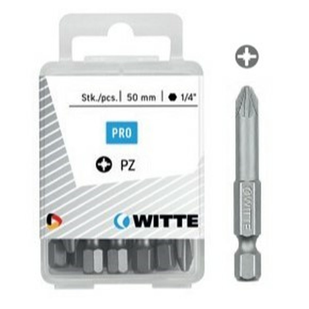 Juego de puntas WITTE Pozidriv PZ2 5 Unidades