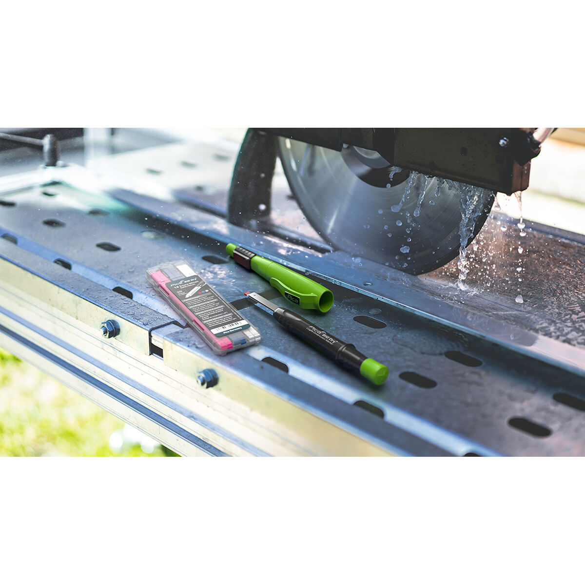 Minas Pica Dry Permanente Azul Blanco