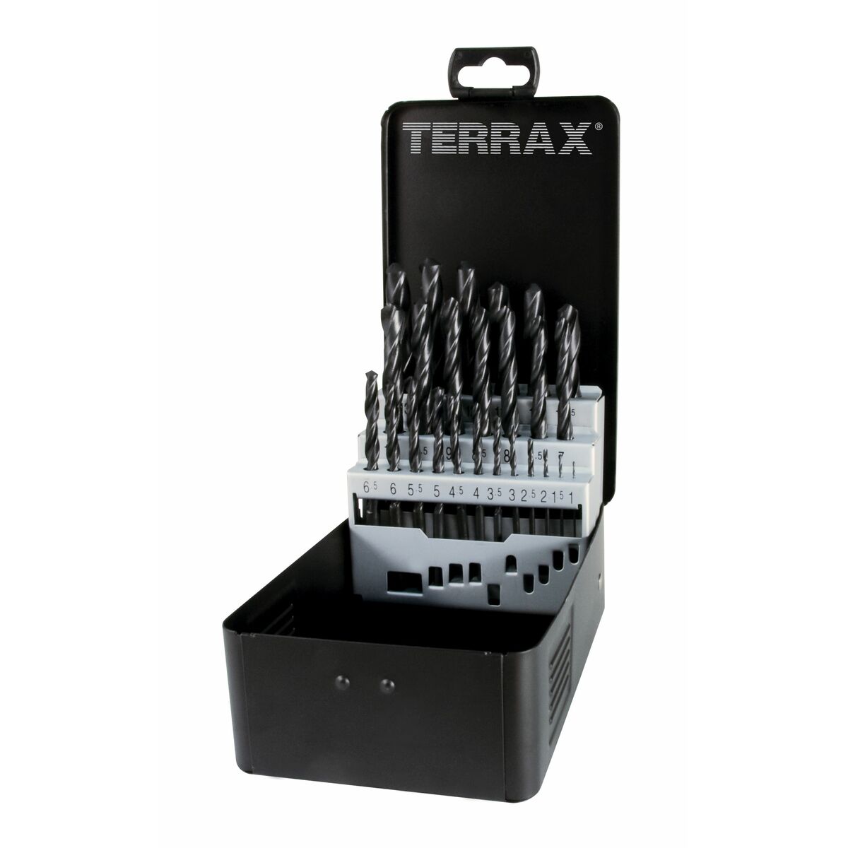 Set de brocas TERRAX Estuche DIN 338 25 Piezas 19 piezas (25 Unidades)