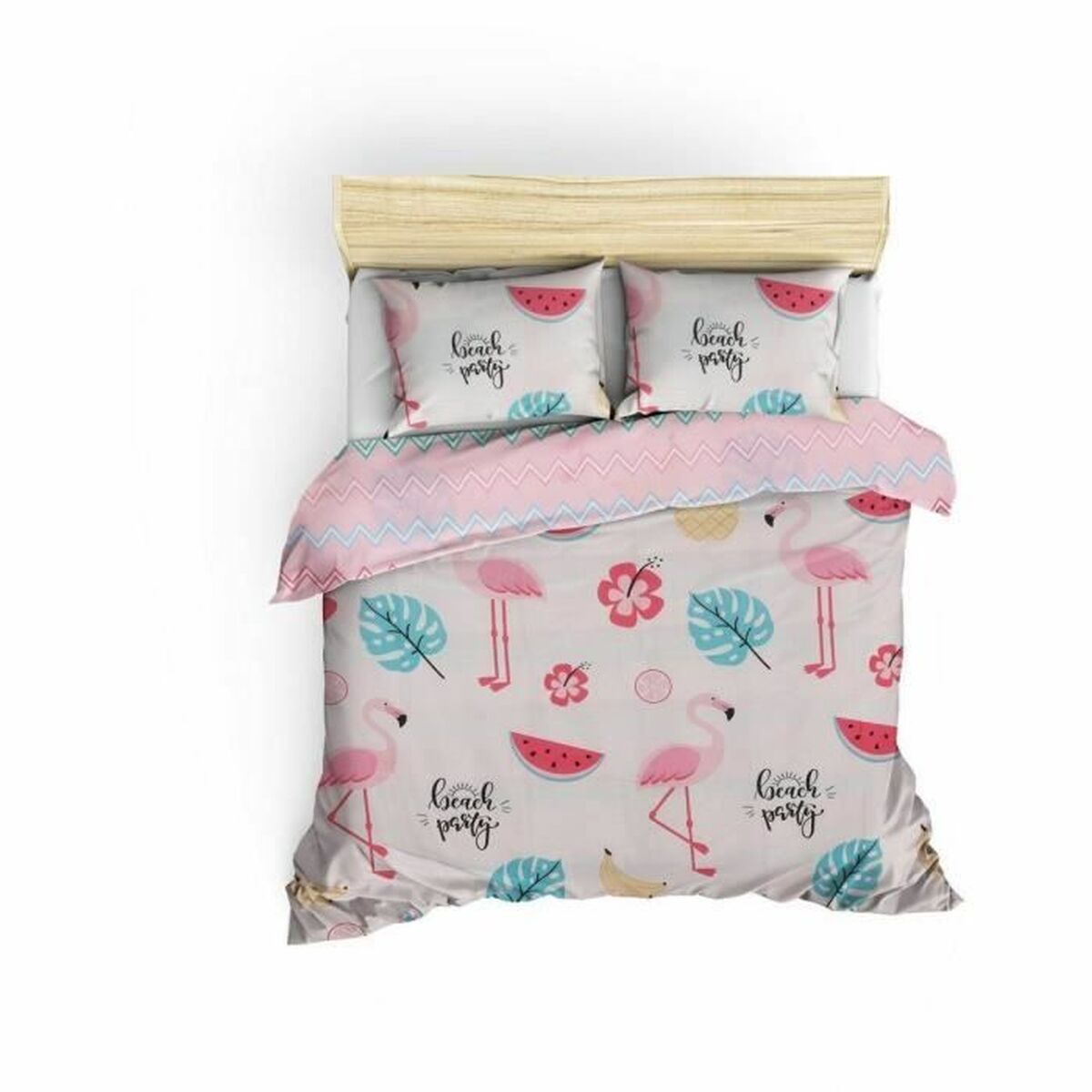 Juego de funda nórdica Blanco Cama de 200 3 Piezas