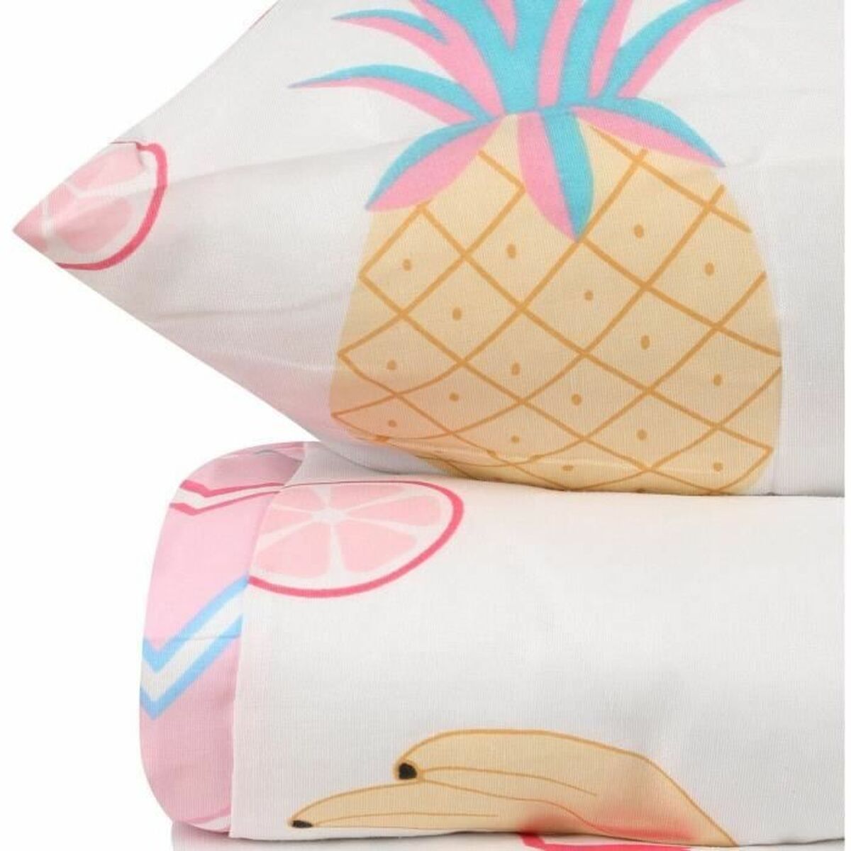 Juego de funda nórdica Blanco Cama de 200 3 Piezas