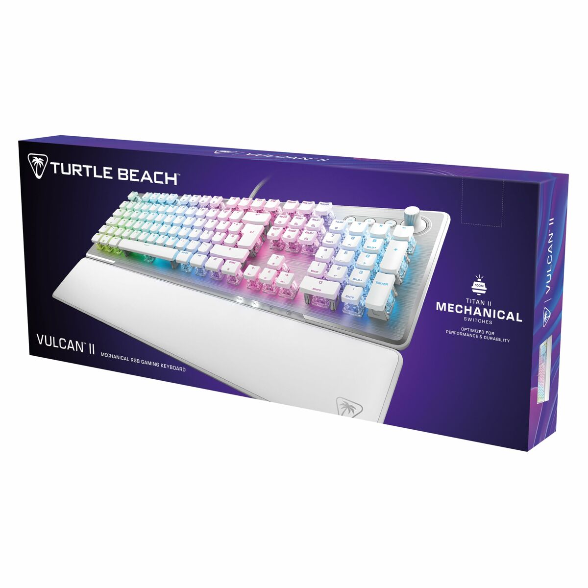 Teclado Turtle Beach Vulcan II Blanco Azerty Francés